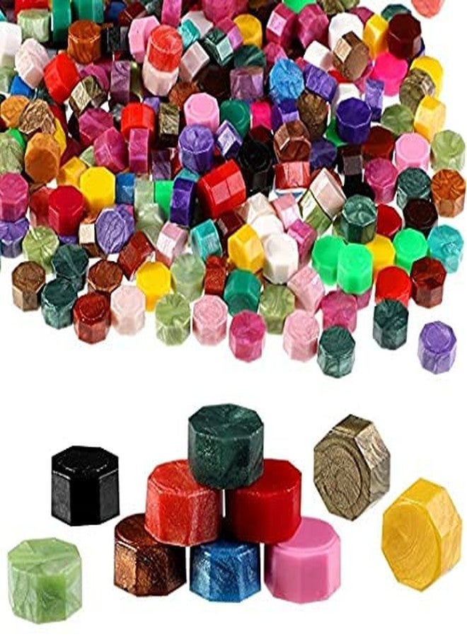 Kunya® Wax Seal Octagon Beans Stamps for Vintage Craft Envelope Documents Wedding Birthday Party Invitation Sealing Wax Ancient Sealing Wax Stamp Making - 100 Pieces, Mixed Color - Image 4